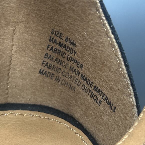 Mari A Womens 8.5M Black Multi Embroidered Floral Block Heels Ma-Maddy Strappy - Picture 8 of 8